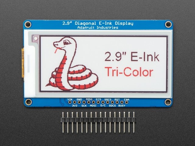 Adafruit 2,9 Zoll EInk Display Breakout Red Black White THINK INK 1028