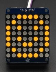 Adafruit Small 1,2 Zoll 8x8 LED-Matrix med I2C-ryg for Arduino 1050