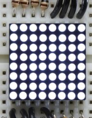 Adafruit Miniatur Ultra-Høj Lys 8x8 Hvid LED Matrix til Arduino 1079
