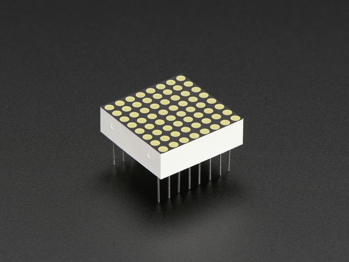 Adafruit Miniatur Ultra-Høj Lys 8x8 Hvid LED Matrix til Arduino 1079