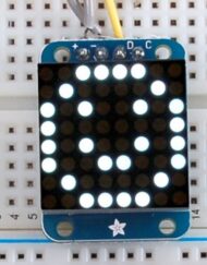 Adafruit Mini 8x8 LED-matrix med I2C-ryg med ultra-hvid lys 1080