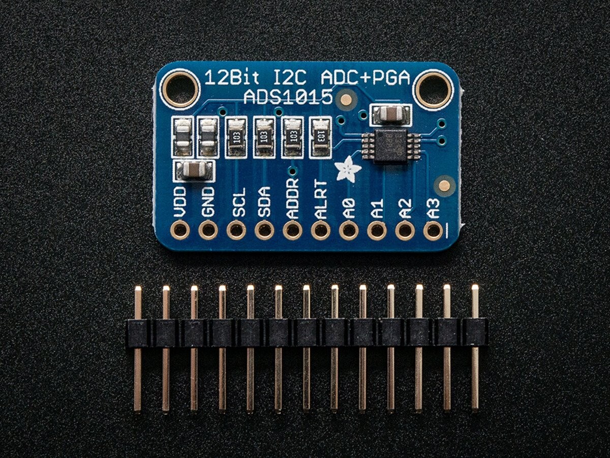 Adafruit ADS1015 12-bit ADC 4 kanaler med programmerbar forstærker 1083