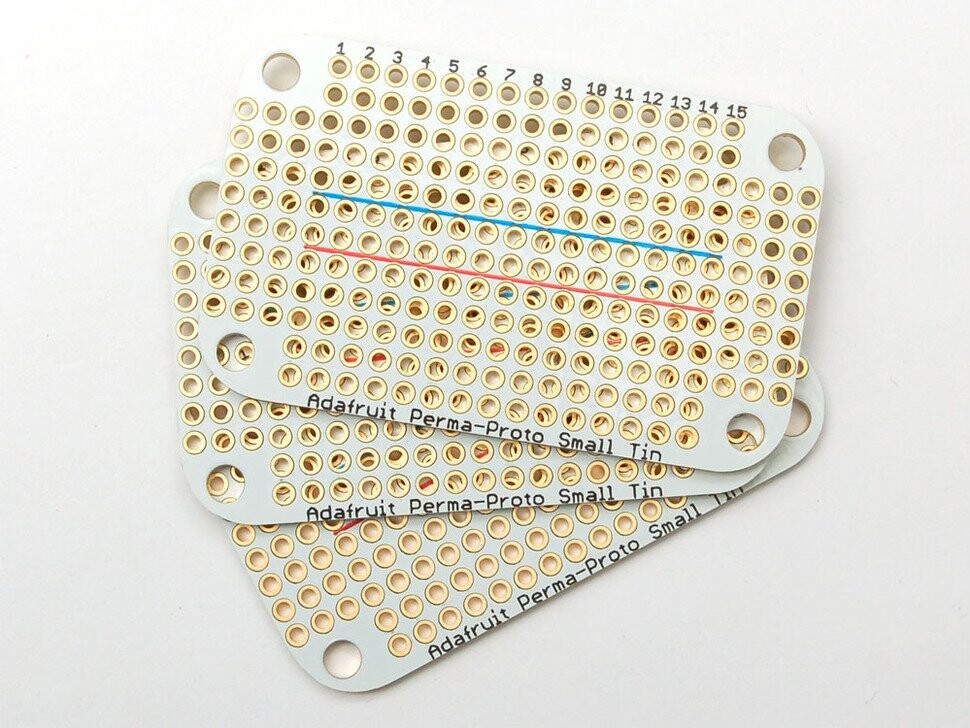 Adafruit Perma-Proto Small Mint Tin Size Breadboard PCB 3 pakke 1214