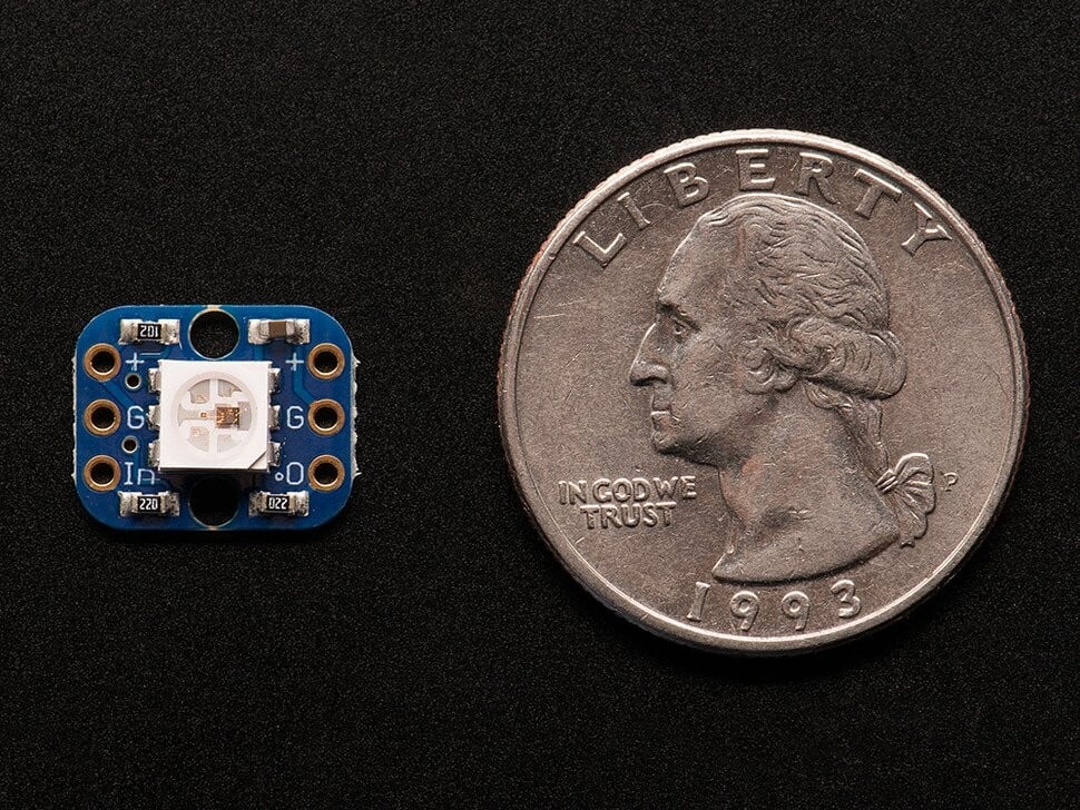 Adafruit Breadboard-kompatibel RGB Smart NeoPixel pakke af 4 1312