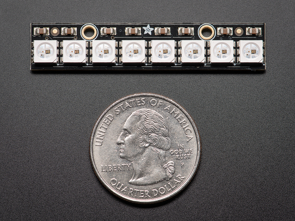 Adafruit NeoPixel Stick 8x 5050 RGB LED med integrerede drivere 1426