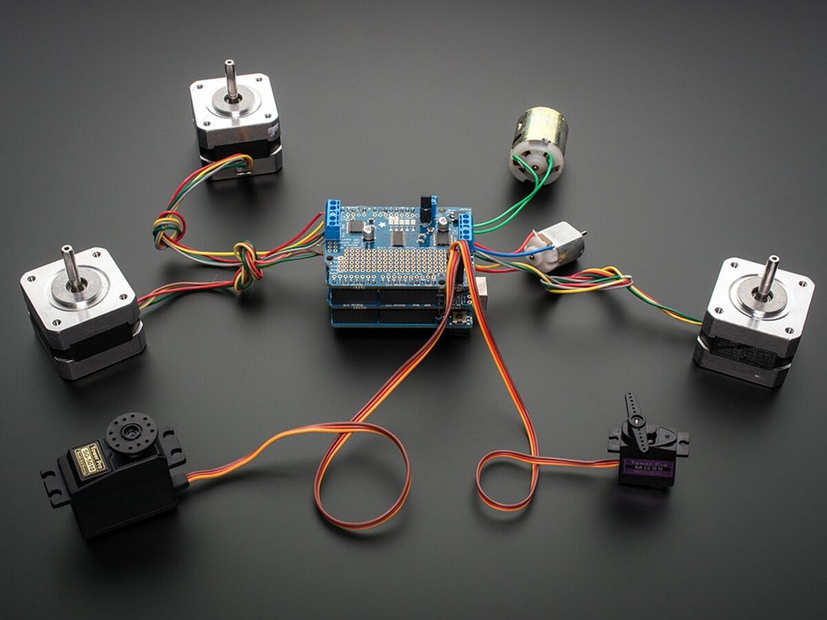 Adafruit Step Servomotor-skærm til Arduino TB6612 MOSFET-driver 1438
