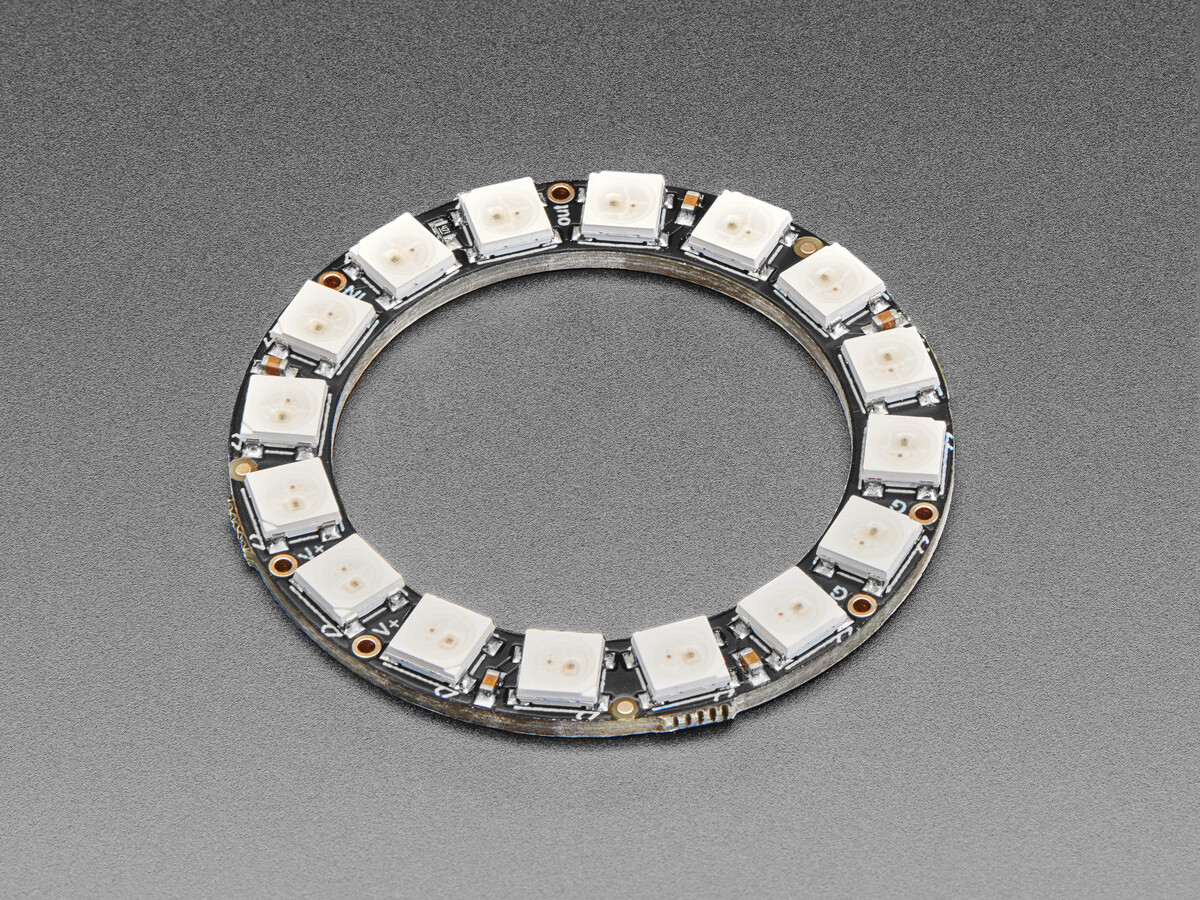 Adafruit NeoPixel Ring med 16x 5050 RGB LED og integrerede drivere 1463