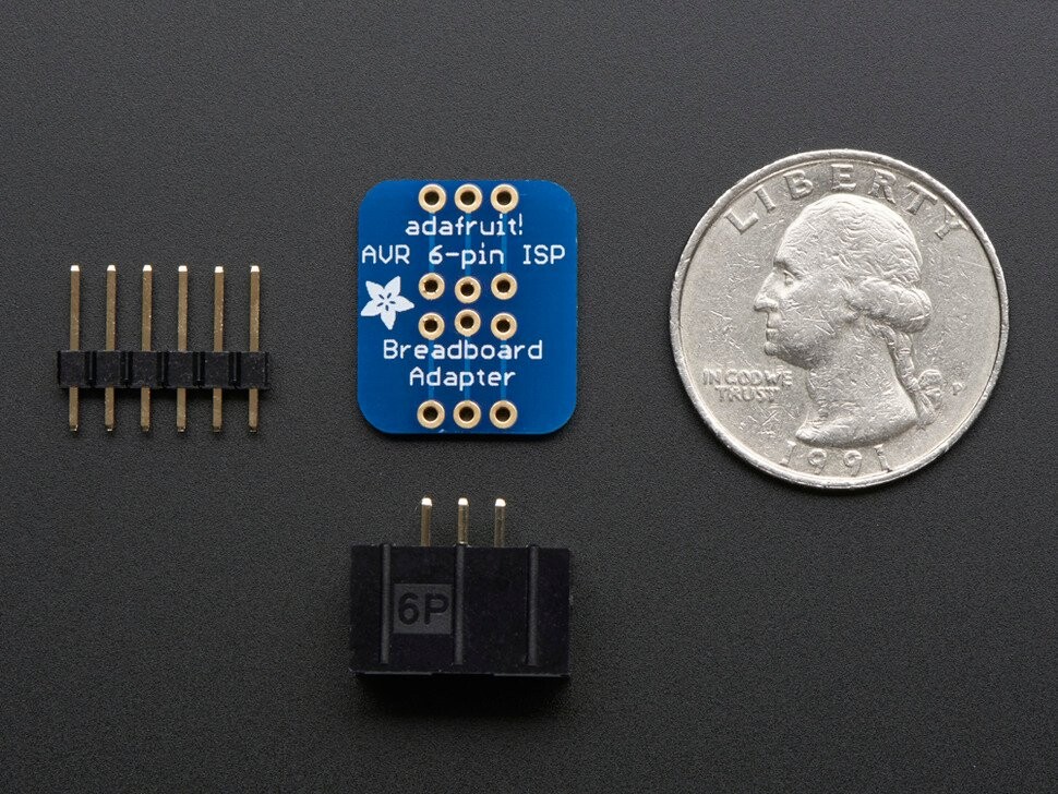 Adafruit 6-polig AVR ISP Breadboard Adapter Mini Kit 1465