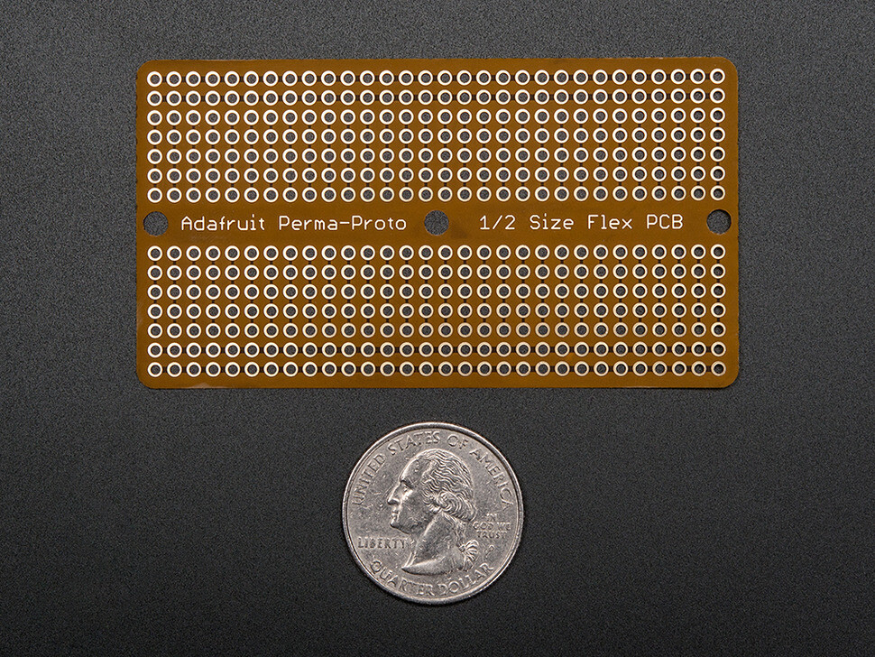 Adafruit Flex Perma-Proto halvstørrelse Breadboard Flex-PCB 1518
