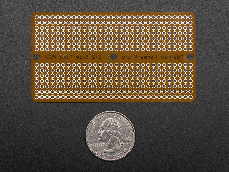 Adafruit Flex Perma-Proto halvstørrelse Breadboard Flex-PCB 1518