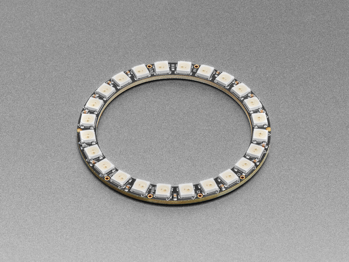 Adafruit NeoPixel Ring med 24x 5050 RGB LED og integrerede drivere 1586