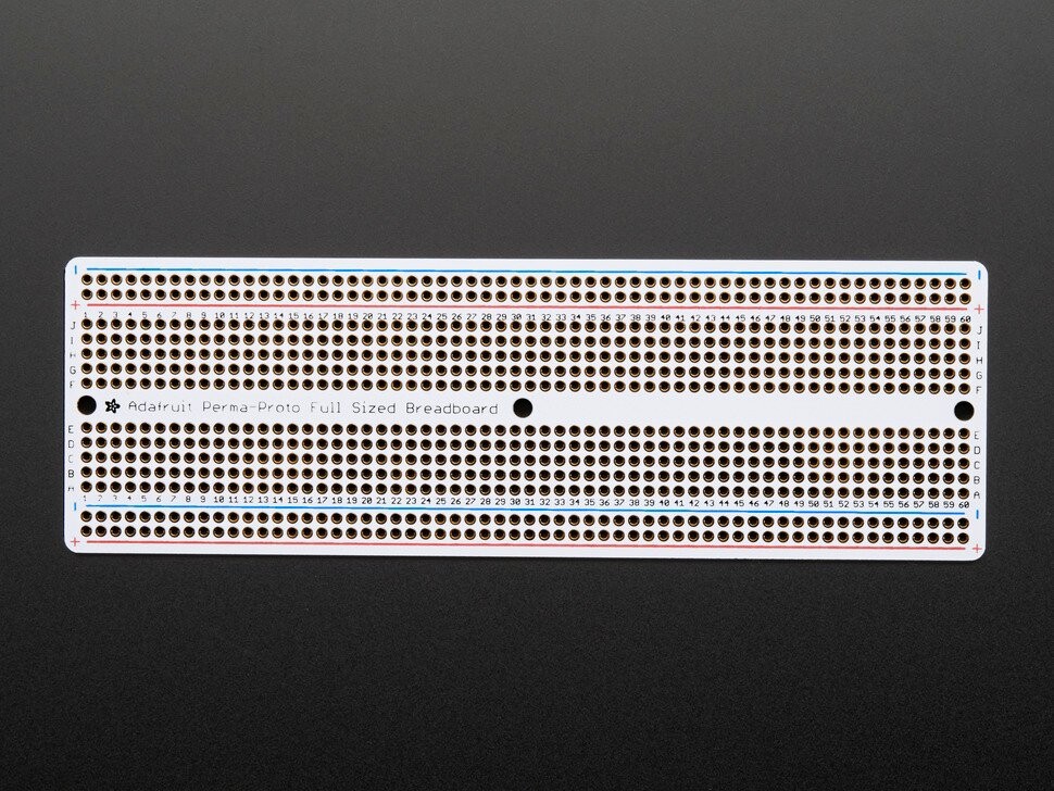 Adafruit Perma-Proto Fuld størrelse Breadboard PCB enkelt pakke 1606