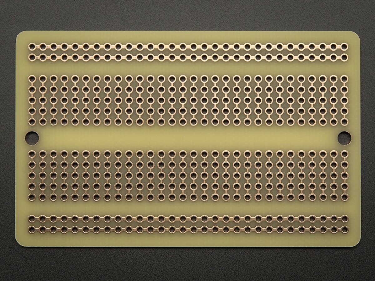 Adafruit Perma-Proto halvstørrelse Breadboard PCB - Single 1609