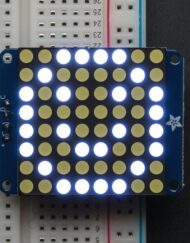 Adafruit 1,2 Zoll 8x8 LED-Matrix Ultra Hvid med I2C-tilbehør til Arduino
