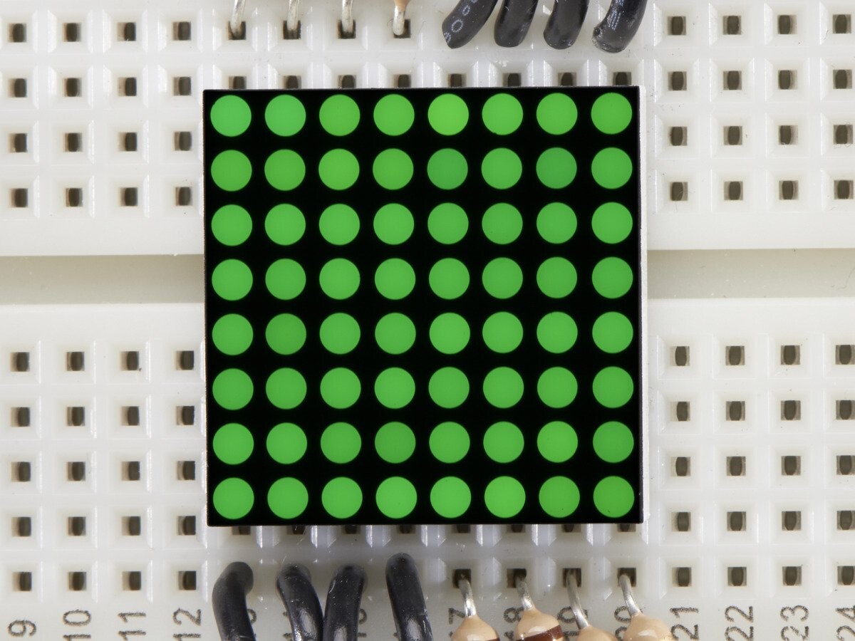 Adafruit Miniature 0,8 Zoll 8x8 LED Matrix Pure Green KWM-20882CPGB 1624