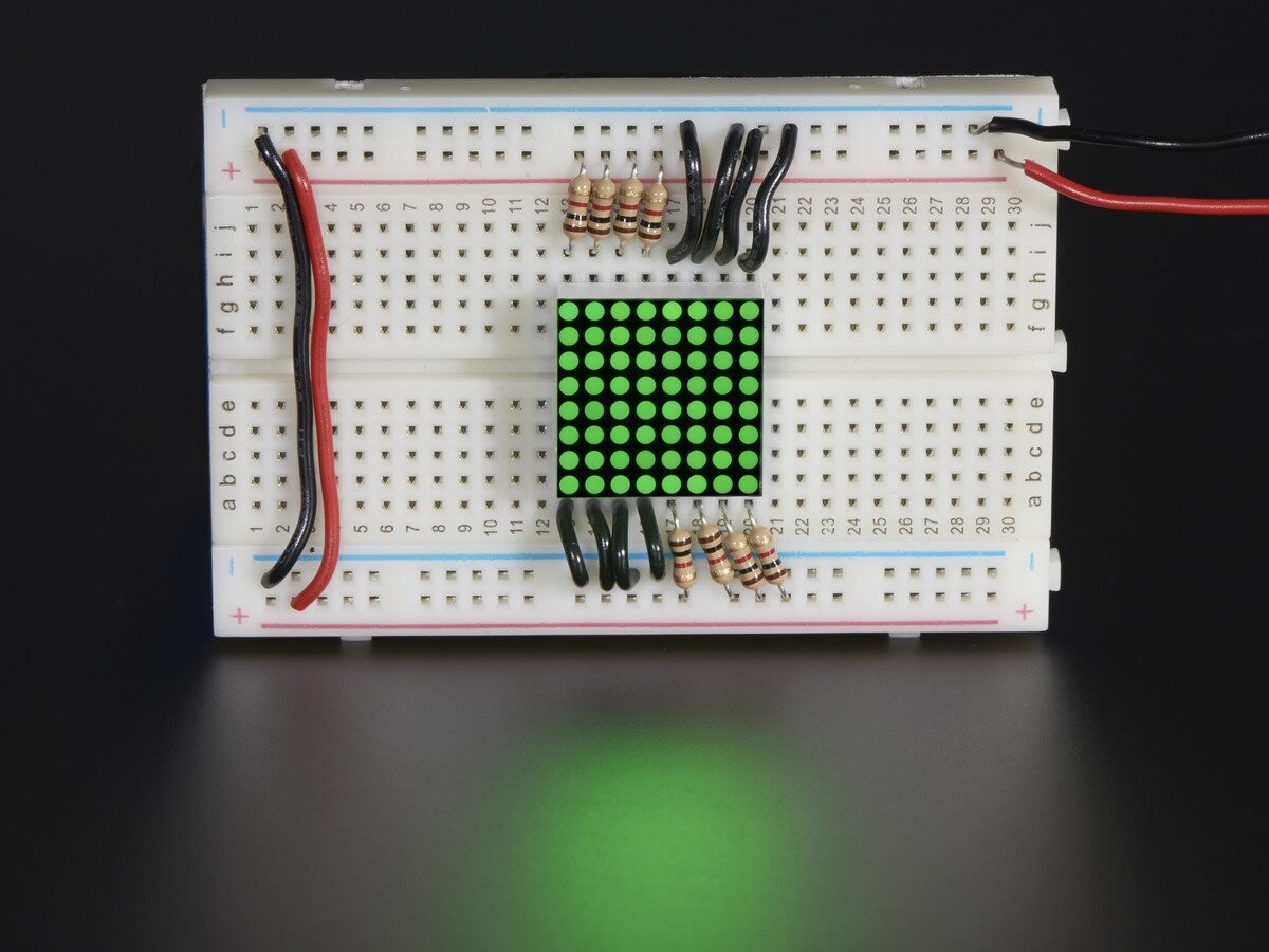 Adafruit Miniature 0,8 Zoll 8x8 LED Matrix Pure Green KWM-20882CPGB 1624
