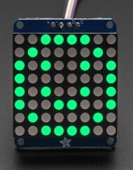 Adafruit Small 1,2 Zoll 8x8 LED-Matrix Pure Green med I2C-ryg 1632