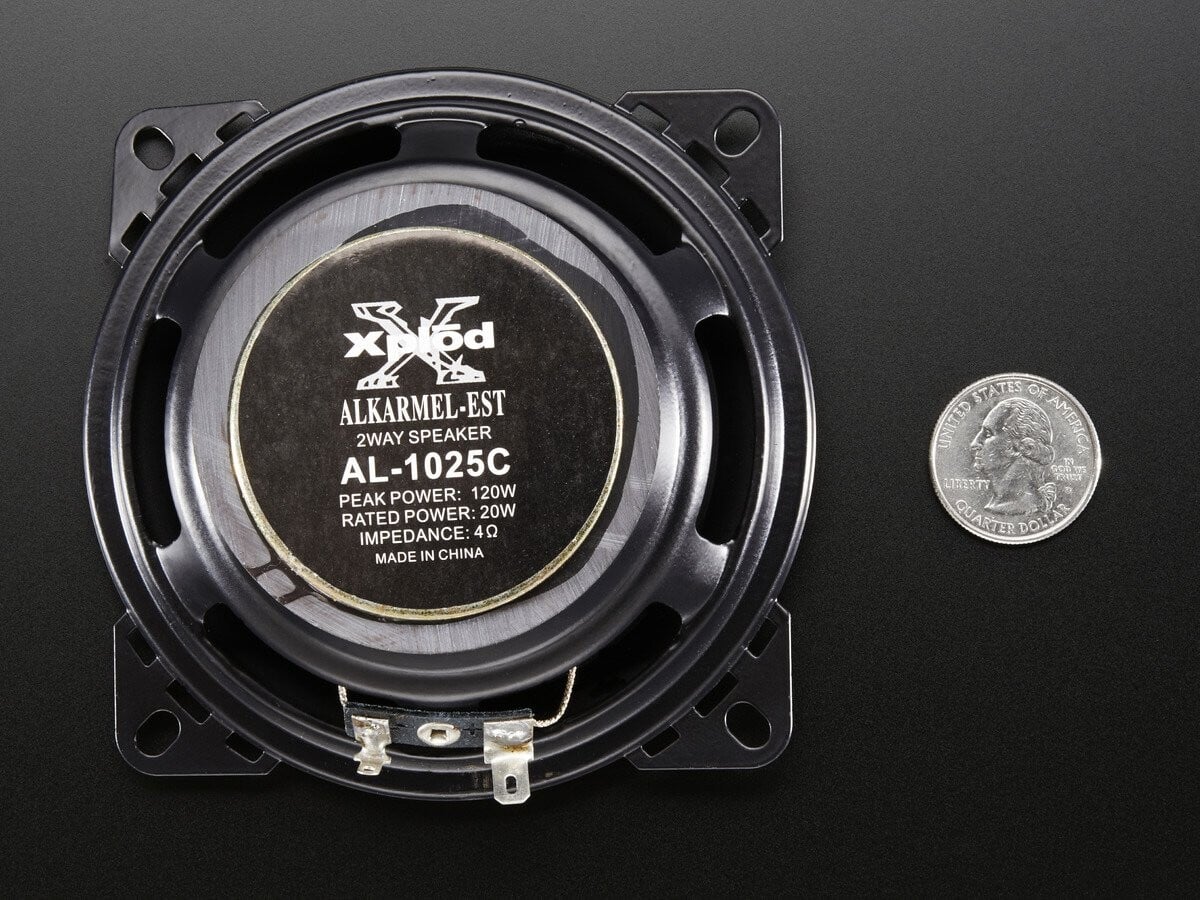 Adafruit 20W 4 Ohm fuld udgangshøjttaler - XS-GTF1027 1732