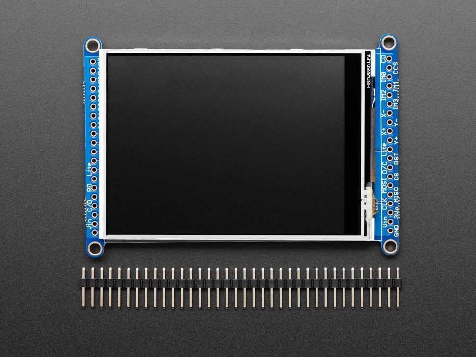 Adafruit 3,2 Zoll Touchscreen TFT LCD Breakout-kort med MicroSD-stik 1743