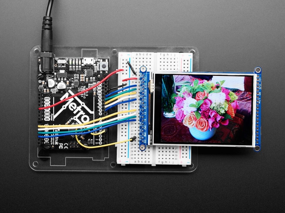 Adafruit 3,2 Zoll Touchscreen TFT LCD Breakout-kort med MicroSD-stik 1743