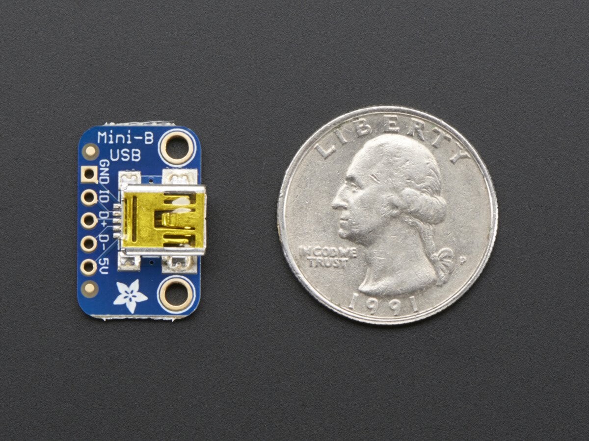 Adafruit USB Mini-B Breakout Board 1764