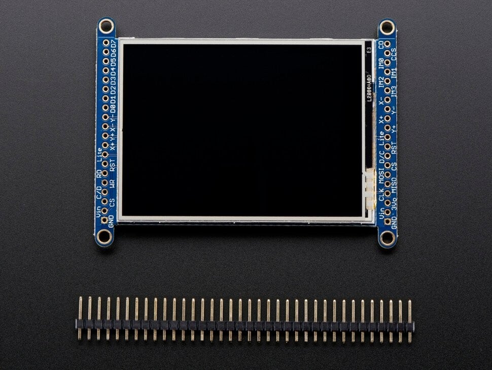 Adafruit 2,8 Zoll TFT LCD Touchscreen Breakout-kort med MicroSD-stik 1770