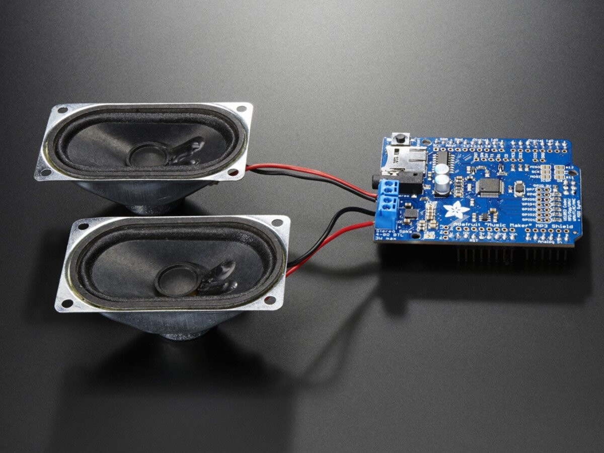 Adafruit "Music Maker" MP3-skærm til Arduino med 3W stereoforstærker - v1.0 1788