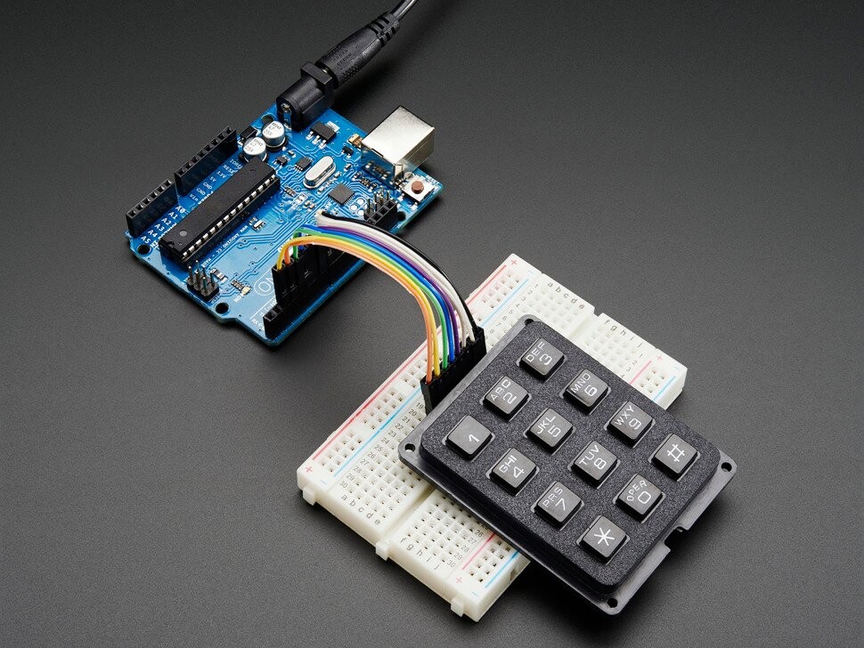 Adafruit 3x4 Telefon-stil Matrixtastatur med 12 knapper 1824