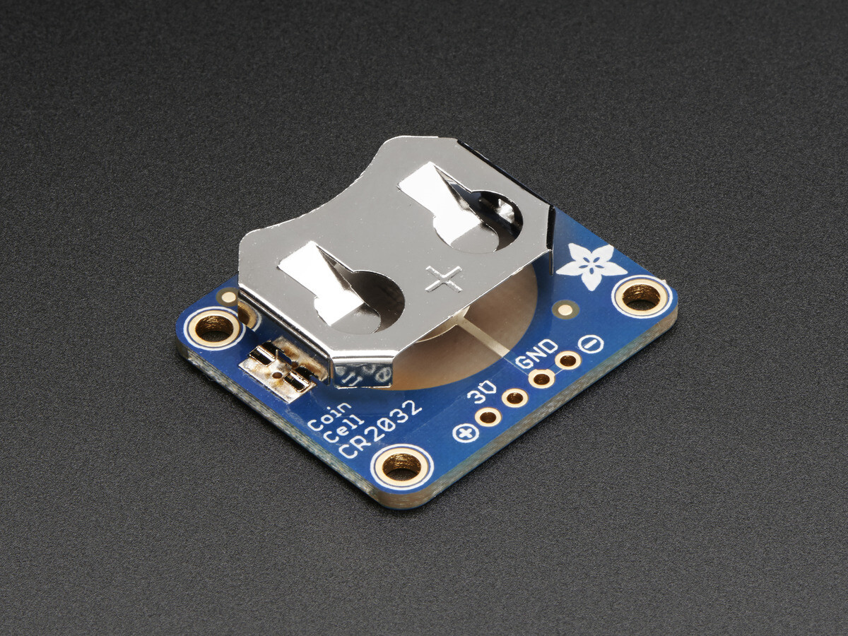 Adafruit 20mm Coin Cell Breakout Board (CR2032) 1870