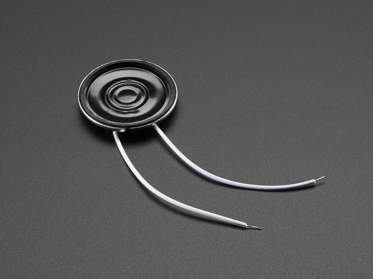 Adafruit Mini Metal Speaker med ledninger - 2,5 cm diameter 8 Ohm 0,5W 1890