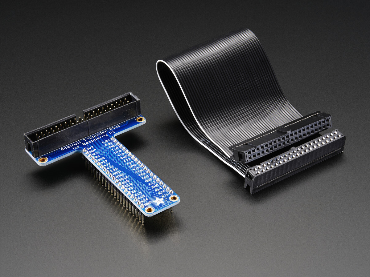 Adafruit Sammenbygget Pi T-Cobbler Plus - GPIO Breakout - Pi A+, B+, Pi 2, Pi 3, Zero 2028