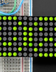 Adafruit 1,2 Zoll 16x8 LED-Matrix med Backpack Ultra Bright Runde Gelbgrønne LEDs 2036