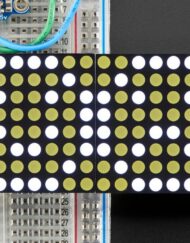 Adafruit 1,2 Zoll 16x8 LED-Matrix med Backpack Ultra Hellig Runde Hvide LEDs 2038