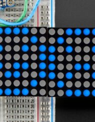 Adafruit 1,2 Zoll 16x8 LED-Matrix med Backpack Ultra Bright Runde Blaue LEDs 2039