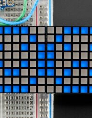 Adafruit 1,2 Zoll 16x8 LED-Matrix med Backpack Ultra Bright Square Blue LEDs 2040