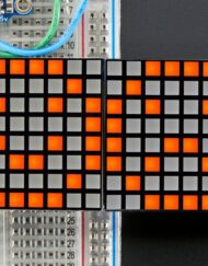Adafruit 1,2 Zoll 16x8 LED-Matrix med Backpack Ultra Bright Square Amber LEDs 2041
