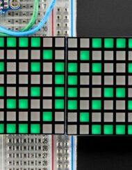 Adafruit 1,2 Zoll LED-Matrix 16x8 med Backpack Ultra Bright Square Grønne LEDs 2042