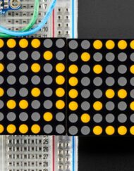 Adafruit 1,2 Zoll 16x8 LED-Matrix med Backpack Ultra Bright Runde Orange LEDs 2052