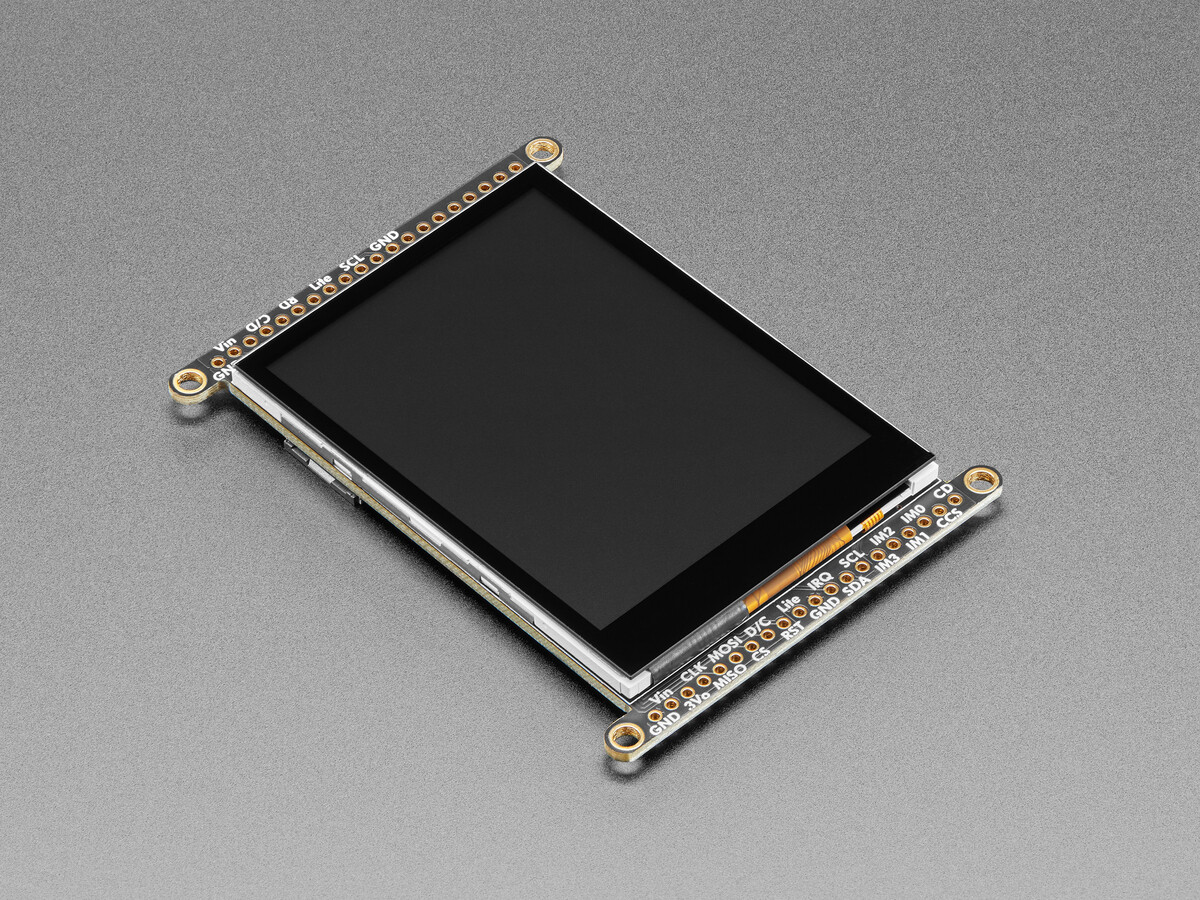 Adafruit 2,8 Zoll TFT LCD Cap Touch Breakout-kort med MicroSD-stik 2090