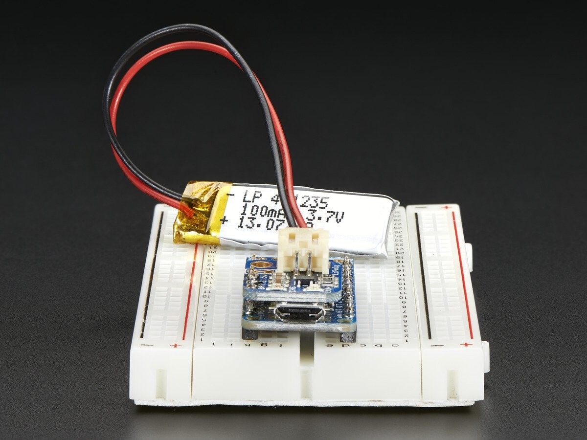 Adafruit Pro Trinket LiIon LiPoly Backpack Add-On 3.3V Printplade 2124