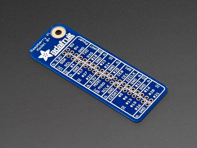 Adafruit GPIO Reference Card for Raspberry Pi Model B+/Pi 2/Pi 3 2263
