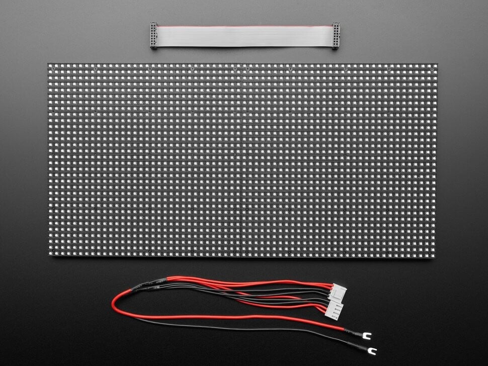 Adafruit 64x32 RGB LED-matrix 6mm pitch til Raspberry Pi, Arduino, Beagle Bone 2276