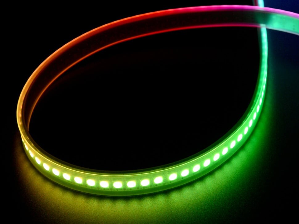 Adafruit DotStar Digital LED-stripe 0,5m Hvid 144LED/m 2329