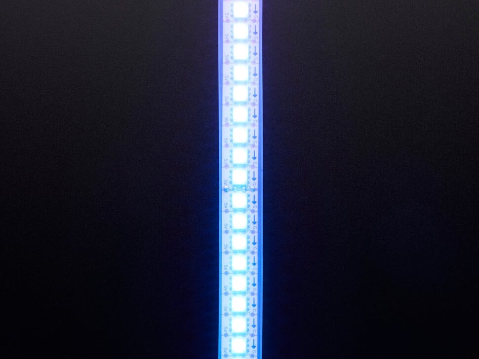 Adafruit DotStar Digital LED-stripe 0,5m Hvid 144LED/m 2329