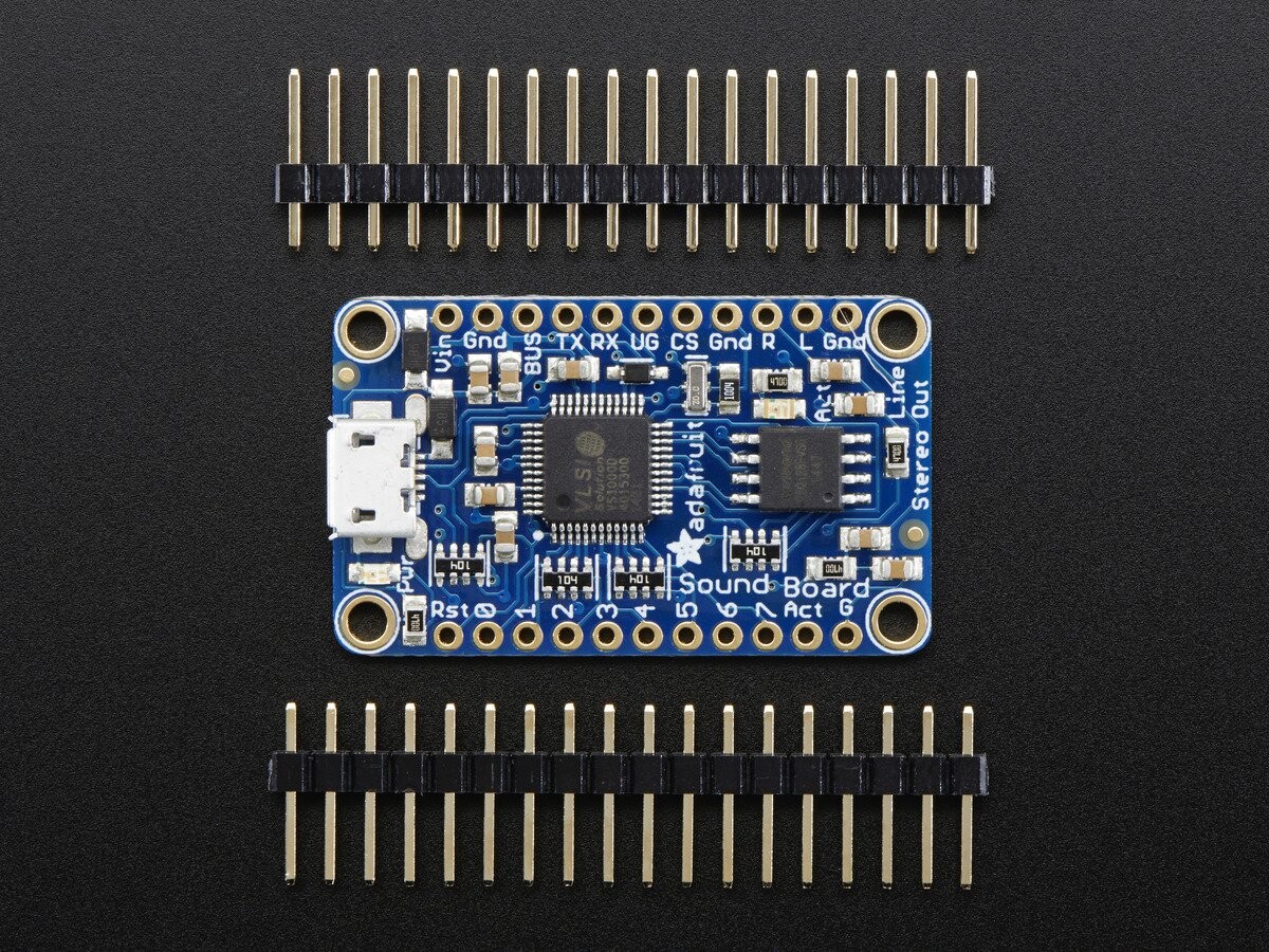 Adafruit Audio FX Mini Sound Board - WAV OGG Trigger 16MB Flash 2341