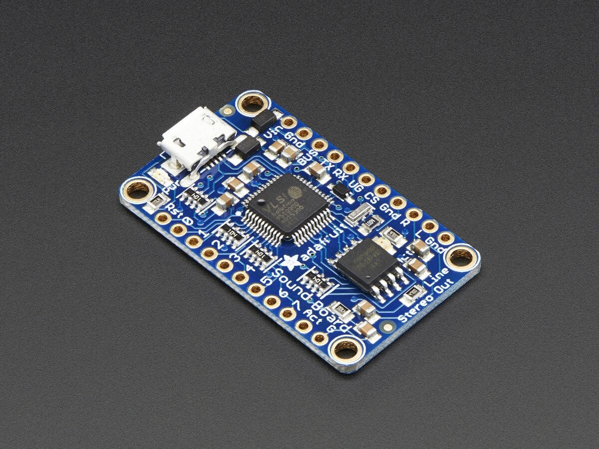 Adafruit Audio FX Mini Sound Board - WAV OGG Trigger 16MB Flash 2341