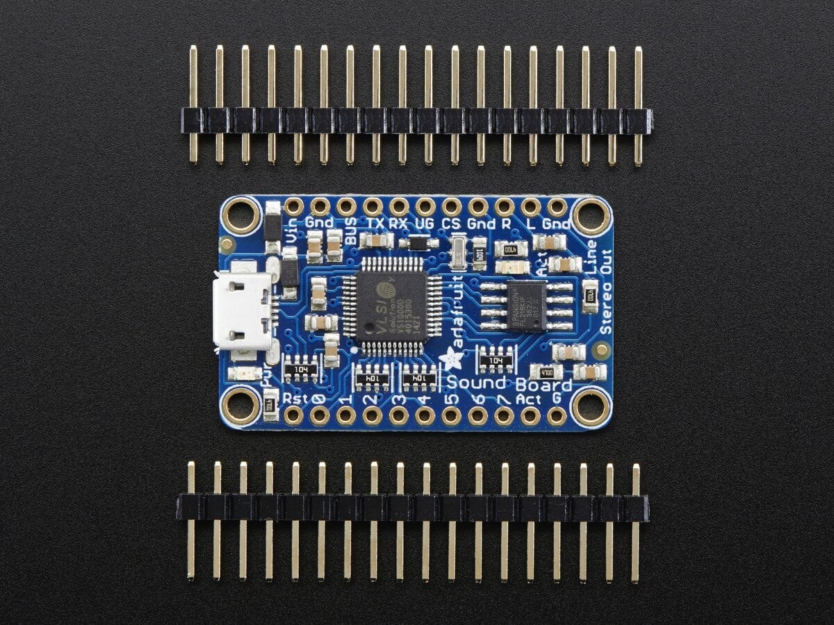 Adafruit Audio FX Mini Sound Board - WAV OGG trigger - 2MB Flash 2342