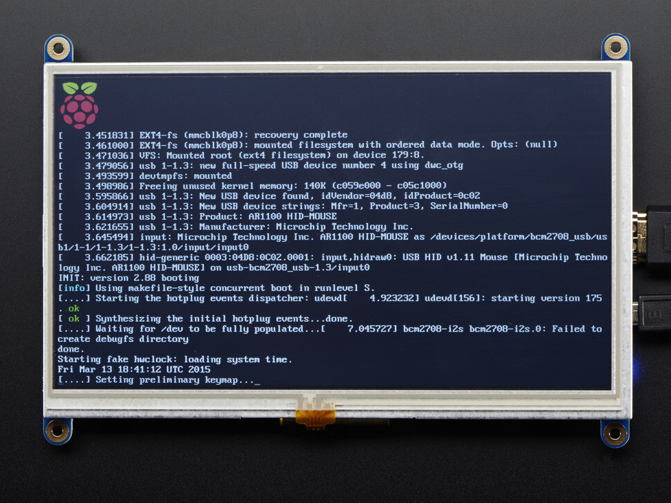 Adafruit HDMI 7 Zoll 800x480 Display Backpack Uden Touch 2406