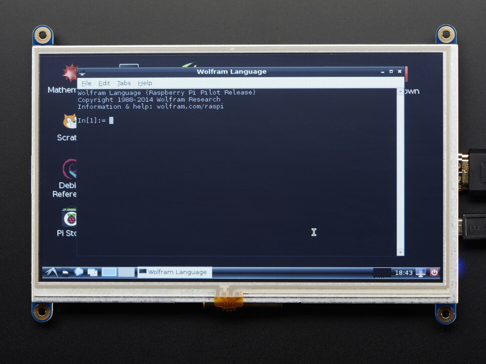 Adafruit HDMI 7 Zoll 800x480 Display Backpack Uden Touch 2406
