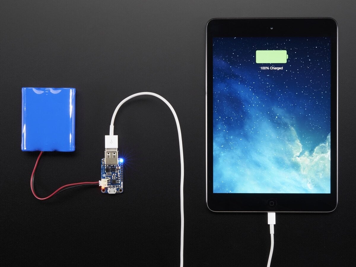 Adafruit PowerBoost 1000 Charger - Genopladelig 5V LiPo USB Boost @ 1A - 1000C 2465